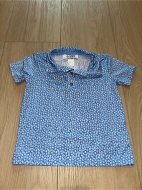 Original Penguin Light Blue Floral Polo Shirt